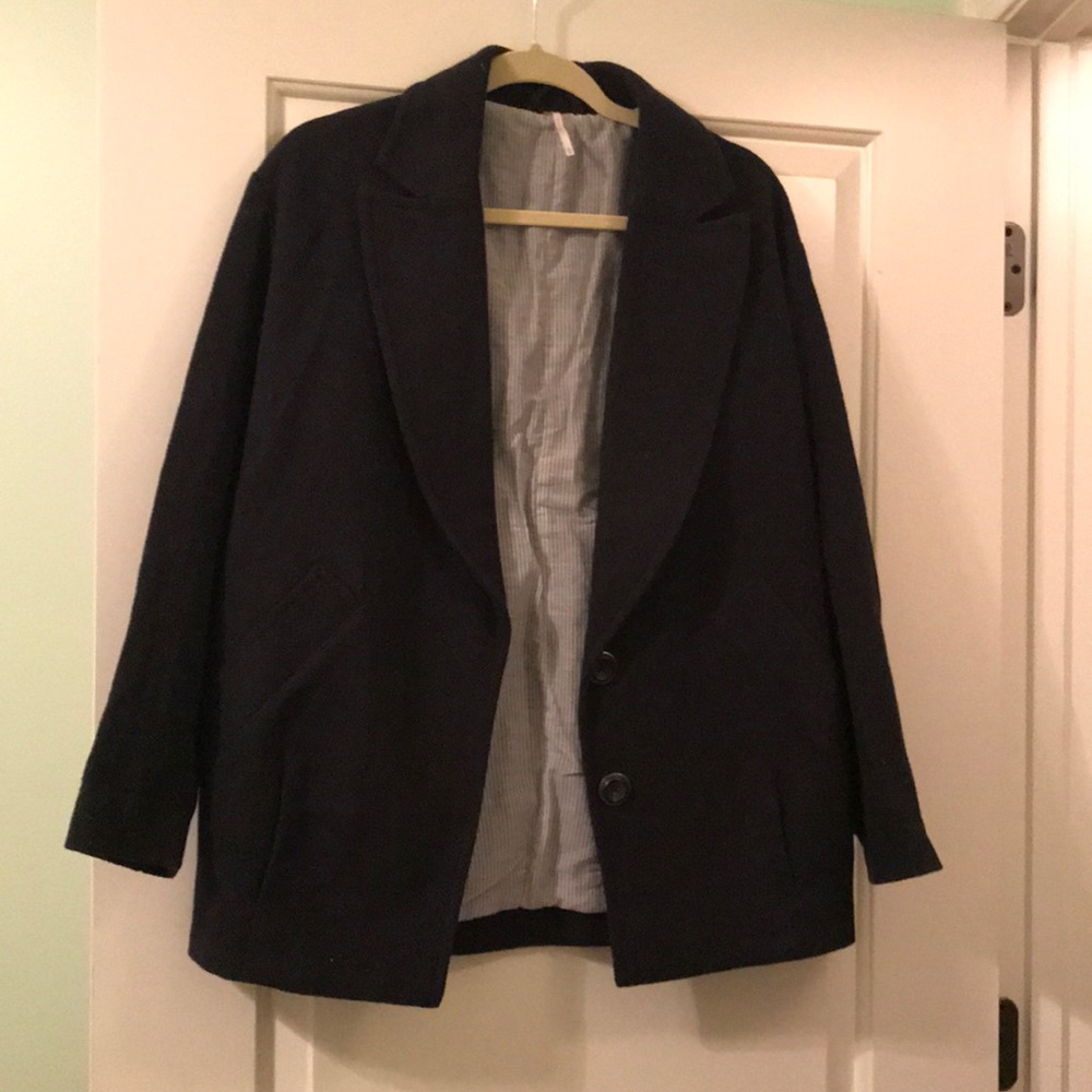 Free people navy blazer